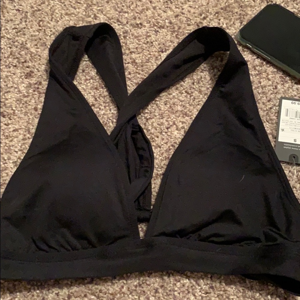Black Triangle Swim Top